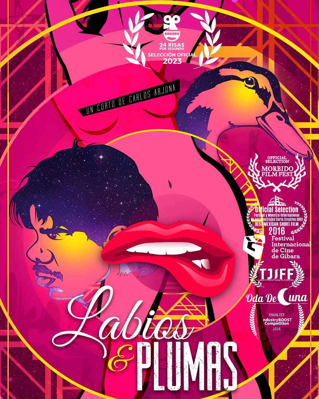 Lips & Feathers alternate poster